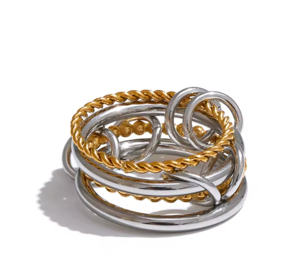 Two Tones Ring size 7