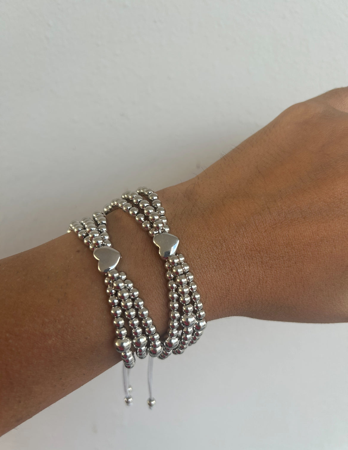 Silver Heart Bracelets