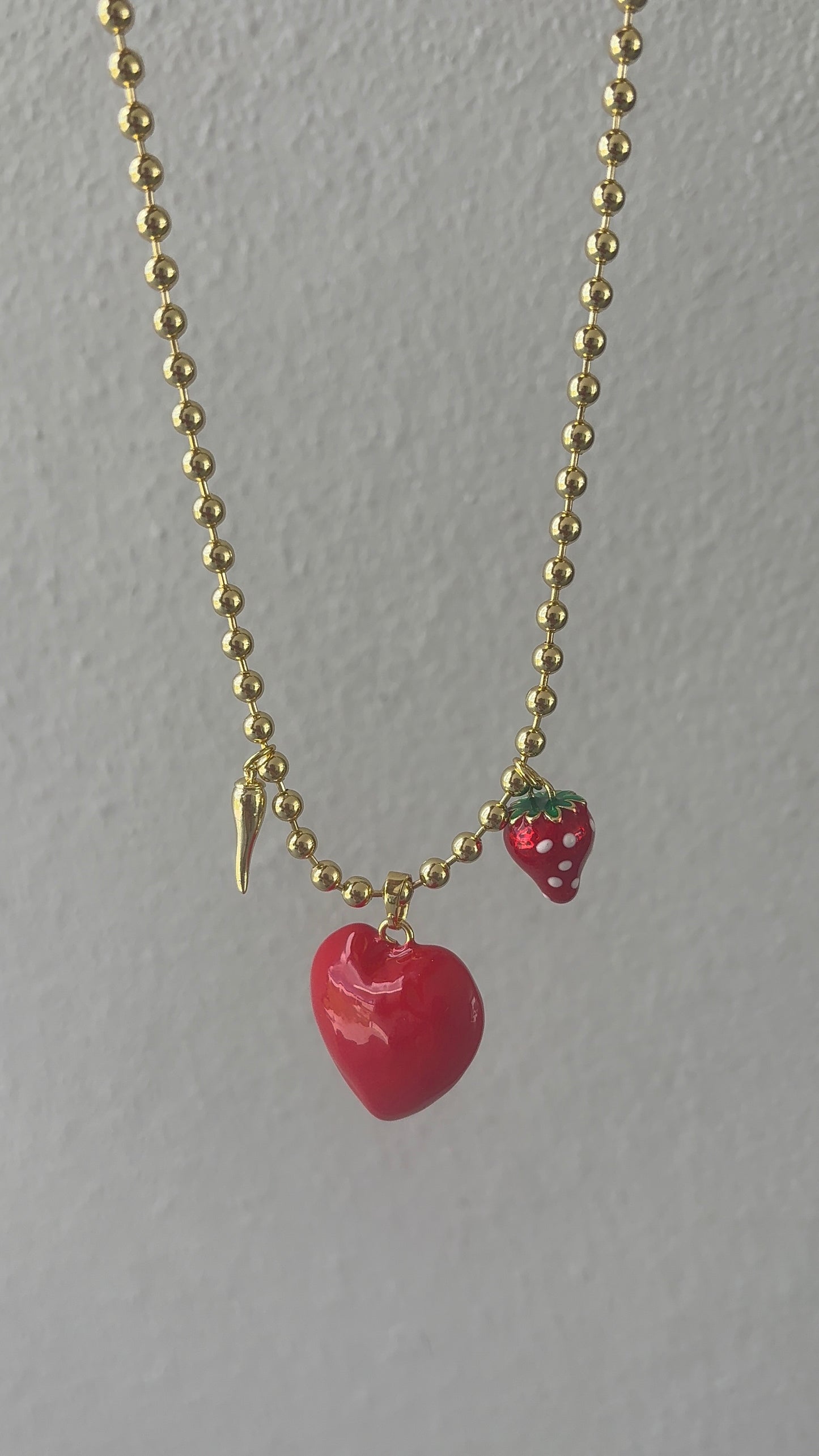 Red Heart Necklace