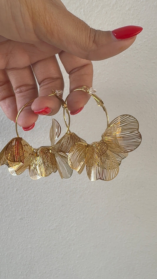 Metalic Gold Earrings