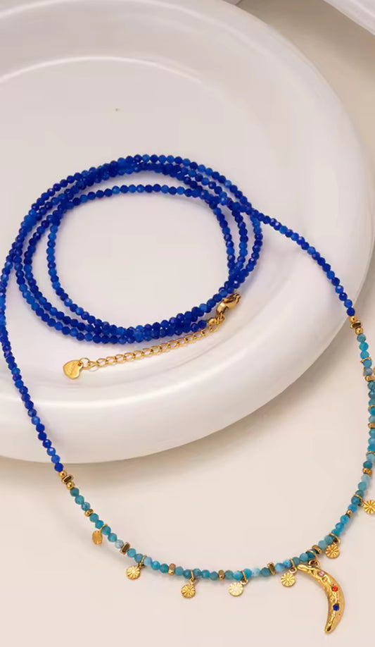 Doble moon Necklace