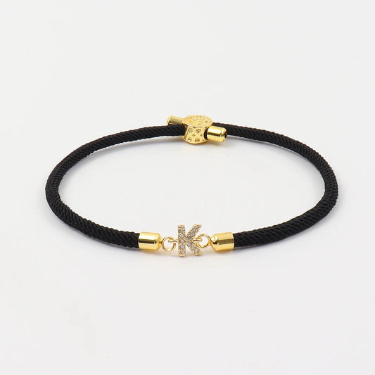 Initial Bracelet black